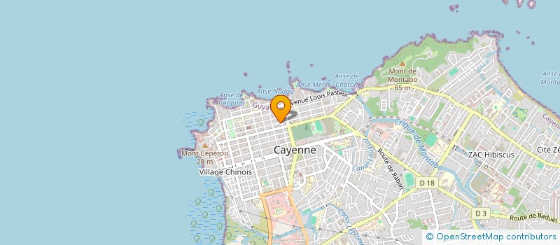 localisation de l'entreprise LA JOLY à CAYENNE