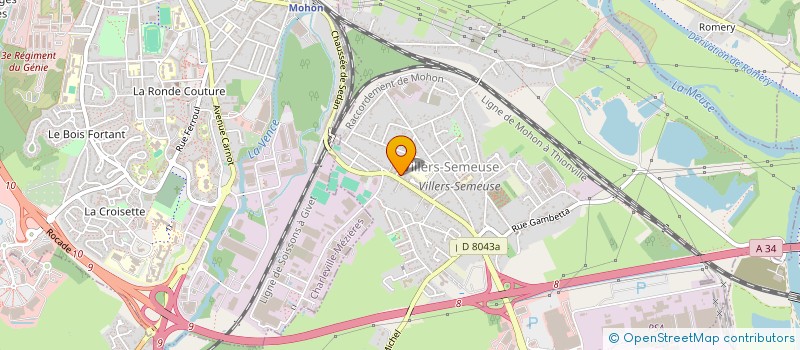 localisation de l'entreprise LA JONCHERE  VILLERS-SEMEUSE