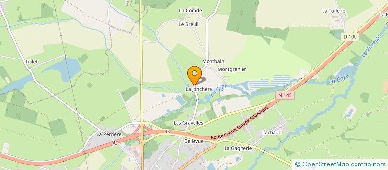 localisation de l'entreprise LA JONCHERE PECHE SPORTIVE à GOUZON