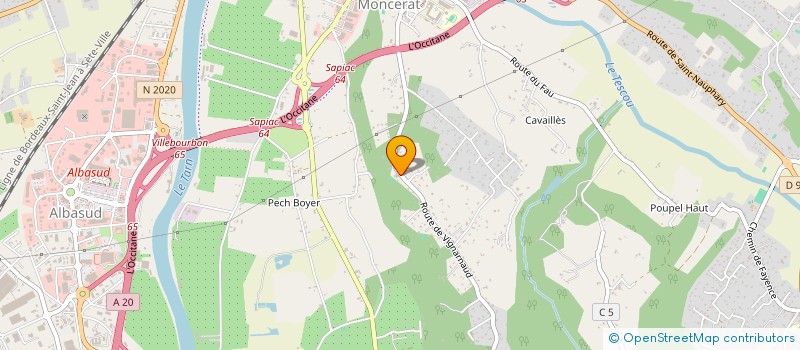 localisation de l'entreprise LA JONCTION  MONTAUBAN