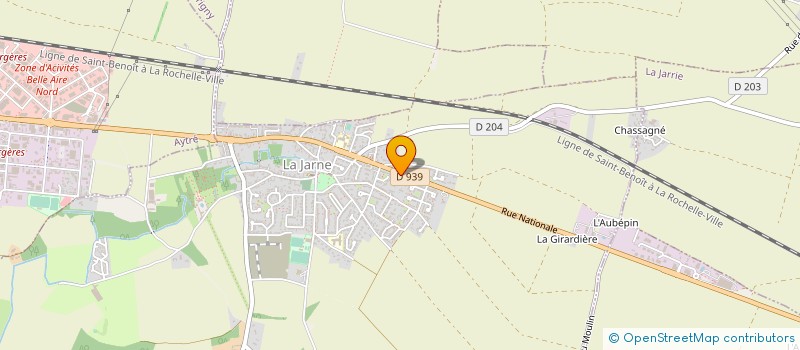 localisation de l'entreprise LA JONQUE  LA JARNE