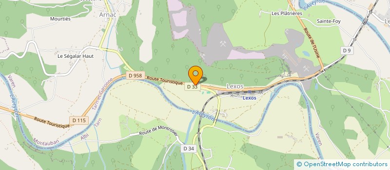 localisation de l'entreprise LA JONQUIERELEXOS  VAREN