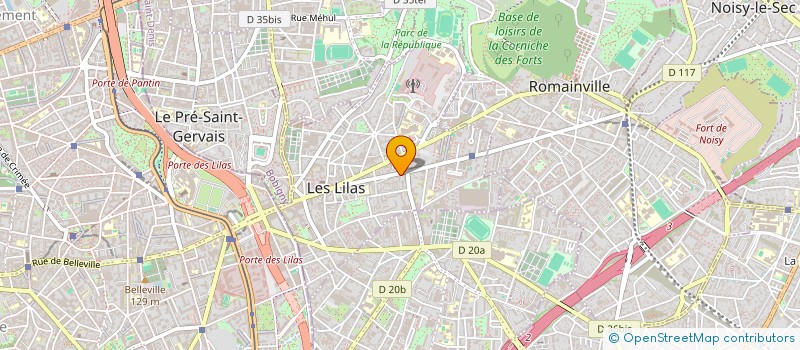 localisation de l'entreprise LA JONZACAISE à LES LILAS