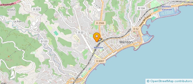 localisation de l'entreprise LA JORADE à MENTON