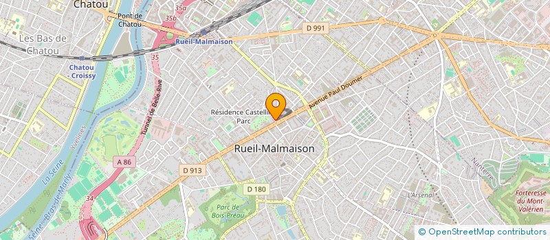 localisation de l'entreprise LA JOSEPHINE à RUEIL-MALMAISON