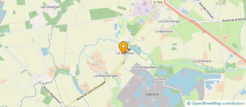 localisation de l'entreprise LA JOSEPHINE  SAINT-CHRISTOPHE-DU-LIGNERON