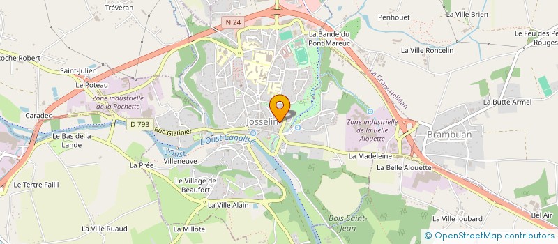 localisation de l'entreprise LA JOSSELINAISE DES FEMMES  JOSSELIN