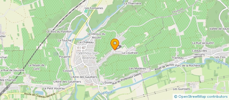 localisation de l'entreprise LA JOUBARDIERE à VERNOU-SUR-BRENNE