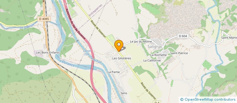 localisation de l'entreprise LA JOUE DE LUDOVIC  SALIGNAC