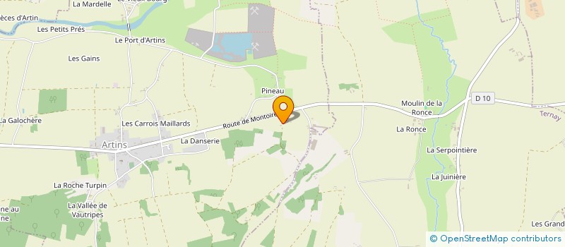 localisation de l'entreprise LA JOUTRIE  LA CHARTRE-SUR-LE-LOIR