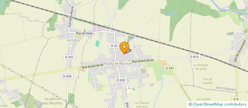 localisation de l'entreprise LA JOUVENCE CASTEL à FLAVY-LE-MARTEL