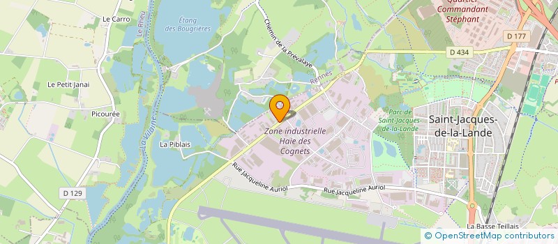 localisation de l'entreprise LA JOYEUSE 2RMBK  SAINT-JACQUES-DE-LA-LANDE