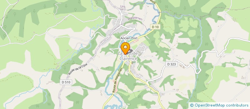 localisation de l'entreprise LA JOYEUSE  LA BASTIDE-CLAIRENCE