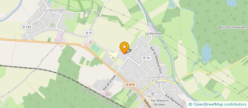 localisation de l'entreprise LA JOYEUSE GARDE à LUSIGNY-SUR-BARSE