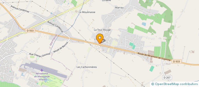 localisation de l'entreprise LA JOYEUSE PETANQUE DE MARCELLUS  MARCELLUS