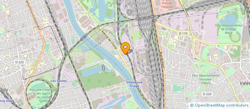 localisation de l'entreprise LA JOYEUSE PETANQUE DE TRIAGE à VILLENEUVE-SAINT-GEORGES