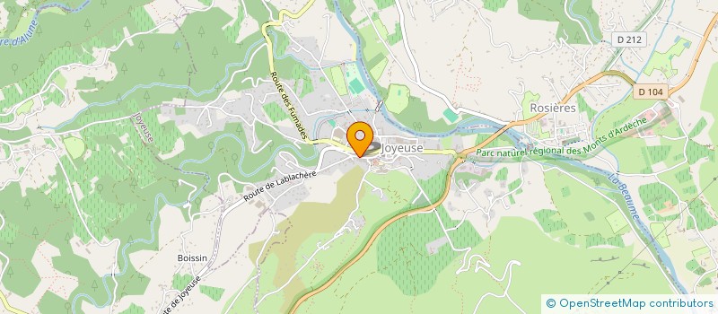 localisation de l'entreprise LA JOYEUSE ZIZANIE  JOYEUSE