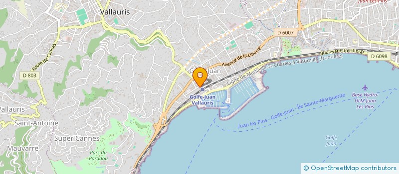 localisation de l'entreprise LA JUANNAISE à ANTIBES