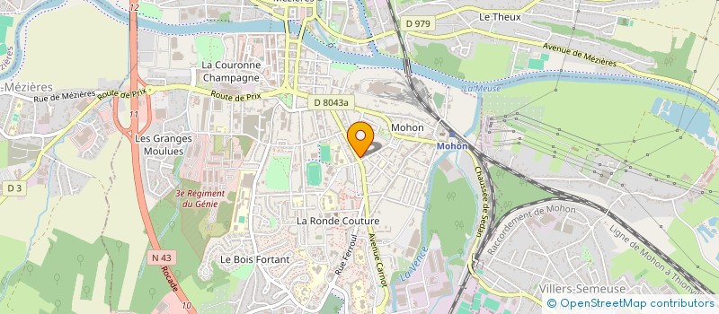 localisation de l'entreprise LA JUAUDE  CHARLEVILLE-MEZIERES