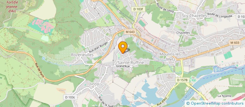 localisation de l'entreprise LA JUFFYNOISE  SAINTE-RUFFINE