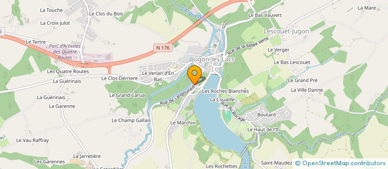 localisation de l'entreprise LA JUGONNAISE  JUGON-LES-LACS