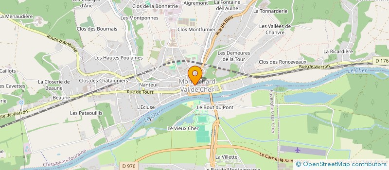 localisation de l'entreprise LA JUIVERIE à MONTRICHARD-VAL-DE-CHER
