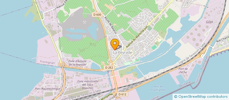 localisation de l'entreprise LA JUJUBE 1 à FRONTIGNAN