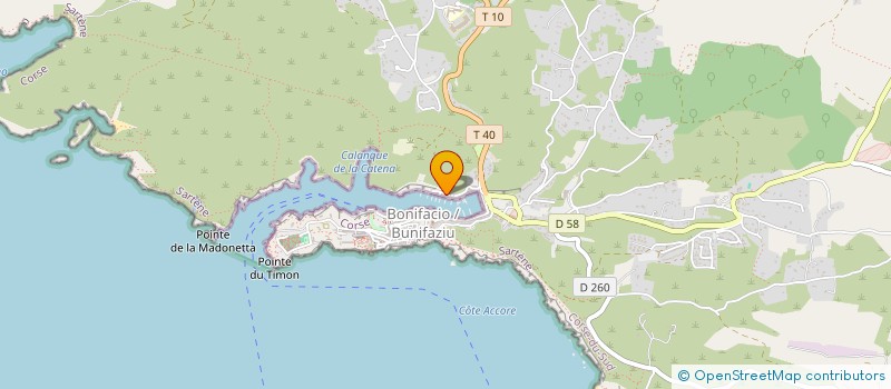 localisation de l'entreprise LA JUKA à BONIFACIO