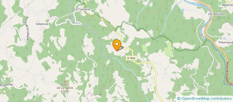 localisation de l'entreprise LA JULINIE  GOLINHAC