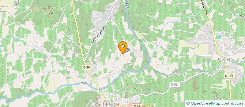 localisation de l'entreprise LA JUMELLIA  SUZE-LA-ROUSSE