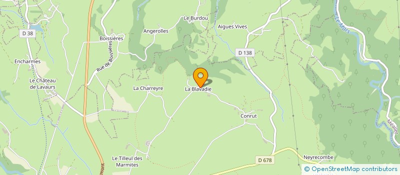 localisation de l'entreprise LA JUMENT VERTE à LE VIGEAN