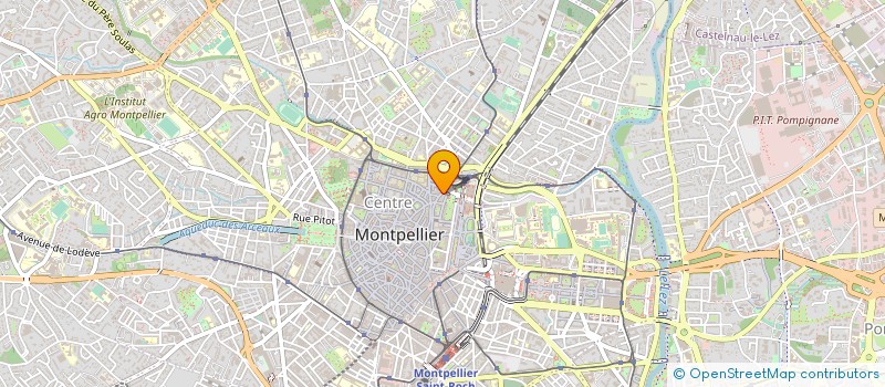 localisation de l'entreprise LA JUMENT VERTE à MONTPELLIER