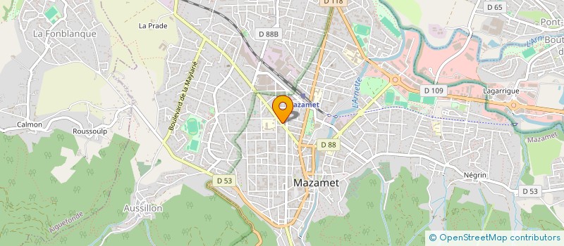 localisation de l'entreprise LA JUNGLE  MAZAMET