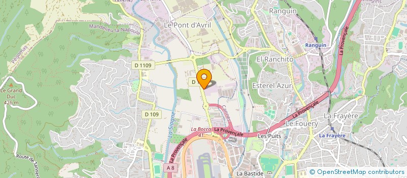 localisation de l'entreprise LA JUNGLE AQUATIQUE à MANDELIEU-LA-NAPOULE
