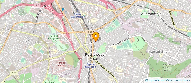 localisation de l'entreprise LA JUNGLE AUDIO à ROSNY-SOUS-BOIS