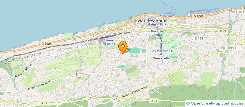 localisation de l'entreprise LA JUNODIAN  EVIAN-LES-BAINS