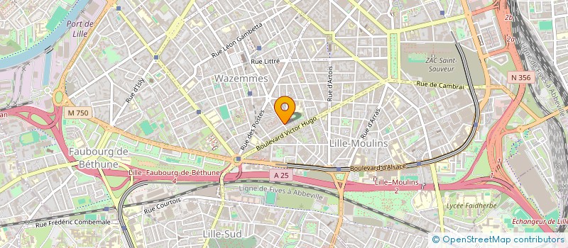 localisation de l'entreprise LA JUSTICE à LILLE