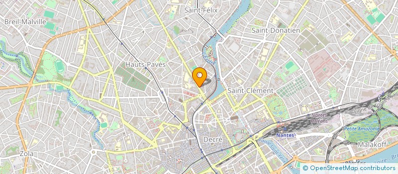 localisation de l'entreprise LA JUSTICE POUR LA PAIX à NANTES
