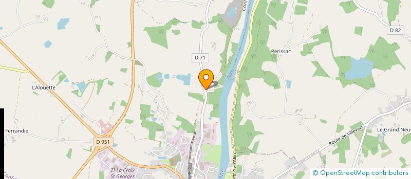 localisation de l'entreprise LA K-GOUILLE AJT  CONFOLENS