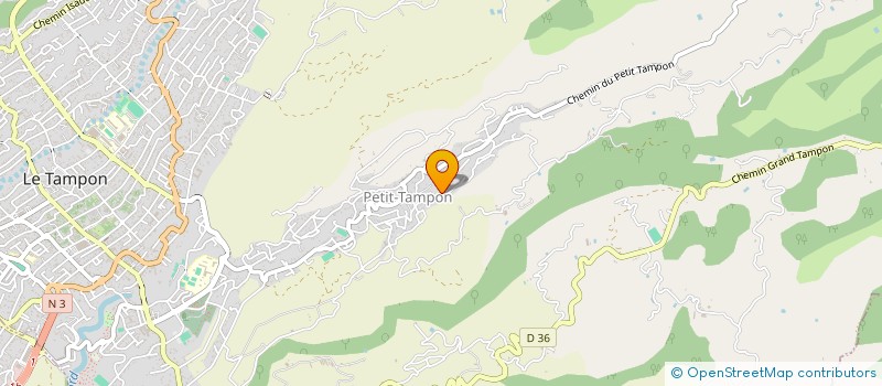 localisation de l'entreprise LA KABANE  LE TAMPON