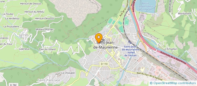 localisation de l'entreprise LA KAFTIER  SAINT-JEAN-DE-MAURIENNE