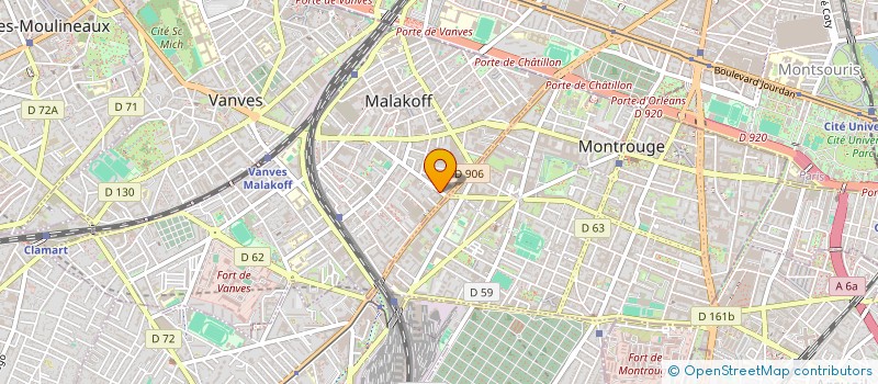 localisation de l'entreprise LA KAHINA  MALAKOFF