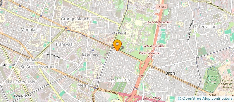 localisation de l'entreprise LA KAMMOISE  BRON