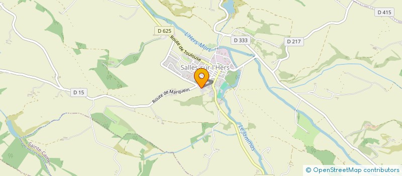 localisation de l'entreprise LA KAP'S  SALLES-SUR-L'HERS