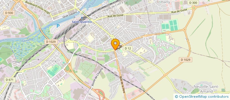 localisation de l'entreprise LA KAPSULE à SAINT-QUENTIN