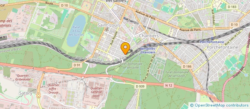 localisation de l'entreprise LA KASE DES GOURMETS à VERSAILLES