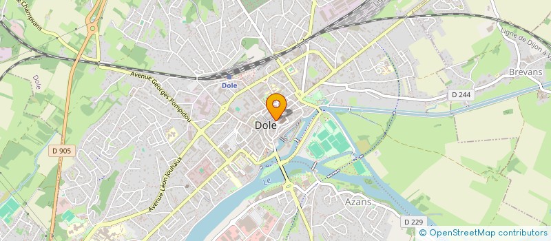 localisation de l'entreprise LA KAVE à DOLE