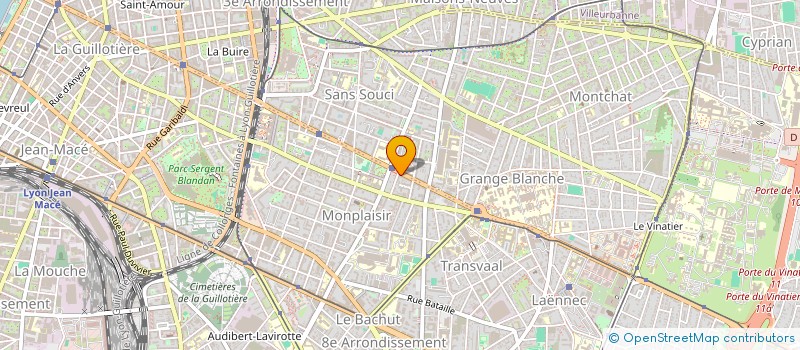 localisation de l'entreprise LA KAVE LUMIERE  LYON