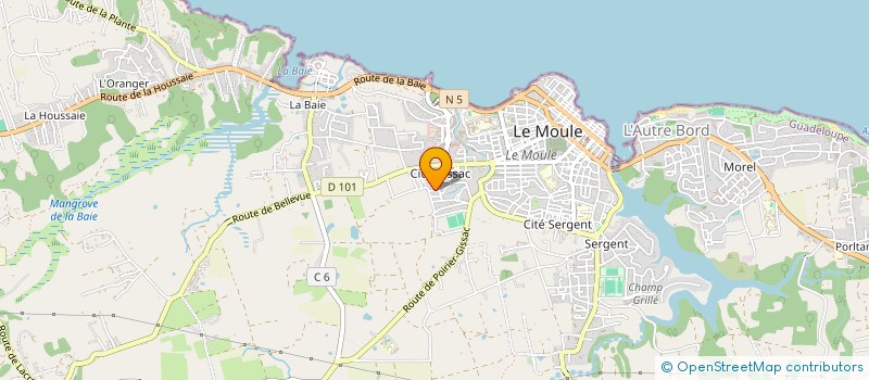 localisation de l'entreprise LA KAZ EN VRAC à LE MOULE