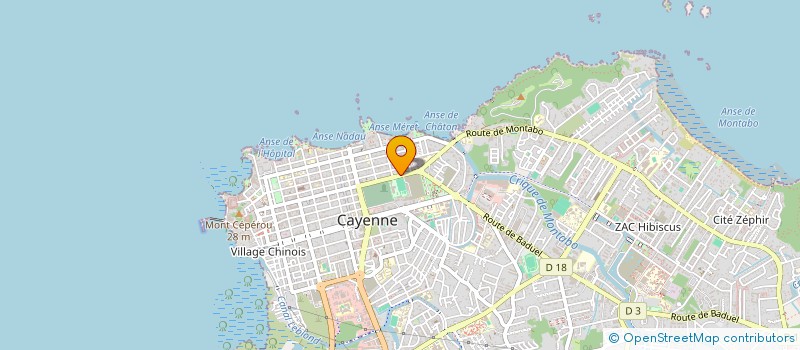 localisation de l'entreprise LA KAZ KREOL SARL  CAYENNE